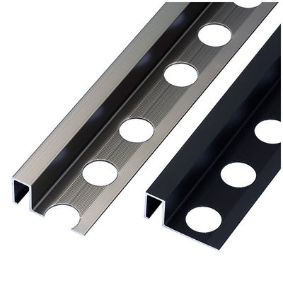 Profil aluminiowy z kwadratową krawędzią wykończenia płytek do podłogi w łazience  Metal Corner Trim