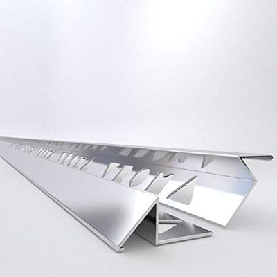 Trójkątna aluminiowa listwa narożna Wykończenie z aluminium Kwadratowa krawędź Wykończenie płytek Chromowana listwa wykończeniowa