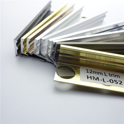 Metalowe wykończenia płytek i elementy przejściowe do płytek Dekoracja podłogowa Aluminiowa listwa wykończeniowa