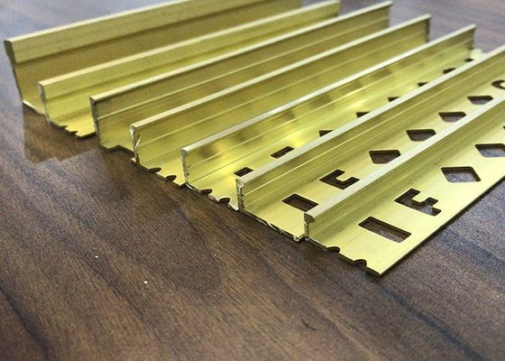 Mosiężne wykończenie krawędzi do płytek 2,5 m Dekoracja płytek ceramicznych