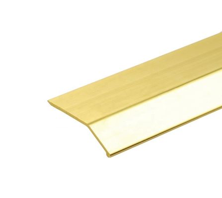 Wysoka niska klamra Aluminiowa płaska taśma Laminowana listwa podłogowa Anodowana
