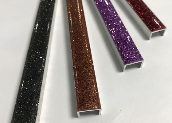 Hurtownia luksusowego projektu Aluminiowa ochrona krawędzi w kształcie litery U Aluminiowa płytka ceramiczna Wykończenie z metalowej płytki