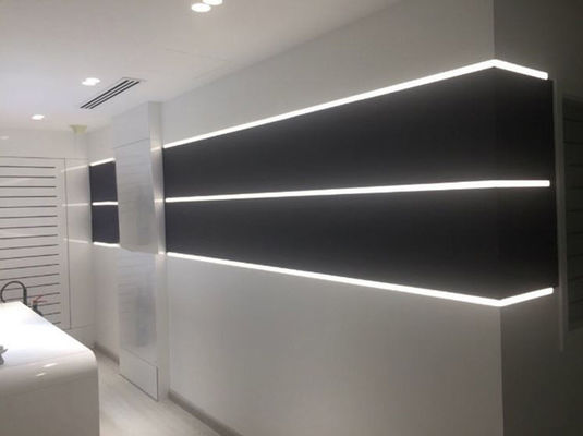 Polerowane aluminiowe profile LED 2m do szklanej szafki meblowej