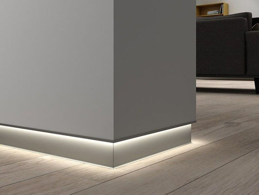 Kanał taśmy LED 0,8 mm z listwą przypodłogową z dyfuzorem