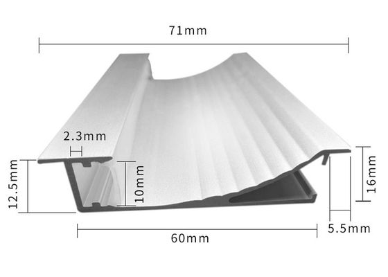 Elektroforeza Profile aluminiowe LED Aluminiowa listwa przypodłogowa 80mm