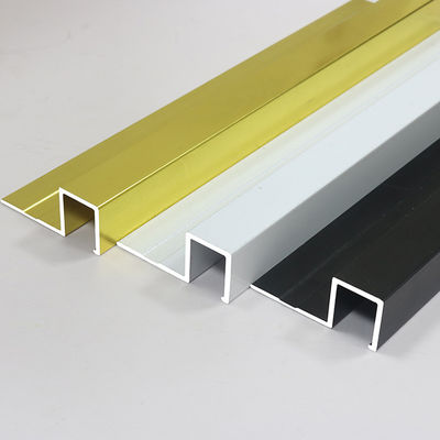 12mm Dekoracyjna metalowa ściana profilowa Płytka ceramiczna Zewnętrzna krawędź narożna Aluminiowa listwa wykończeniowa