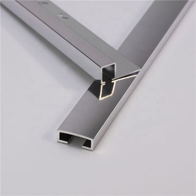 25mm aluminiowe wykończenie płytek Polerowane aluminiowe narożne wykończenie płytek
