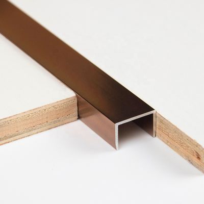 10MM szczotkowana złota aluminiowa dekoracja wykończenia płytek polerowana