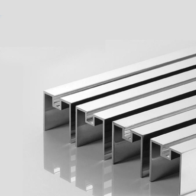 Polerowanie Aluminiowa listwa wykończeniowa o wysokości 10 mm do łazienki