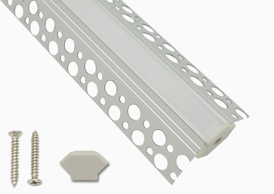 Recessed Aluminium LED Profile For Led Strips Lighting With Spring Clip