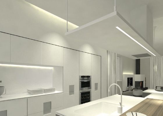 Recessed Aluminium LED Profile For Led Strips Lighting With Spring Clip