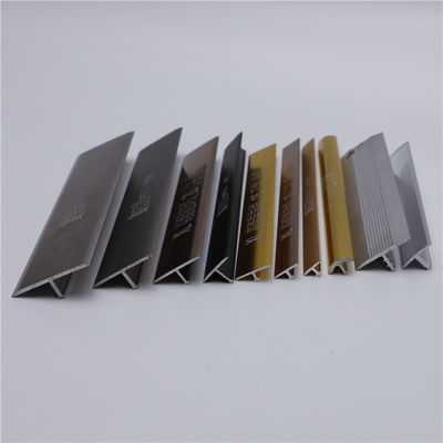 ISO9001 Aluminium Tile Trim 10mm Aluminium Square Edge Tile Trim