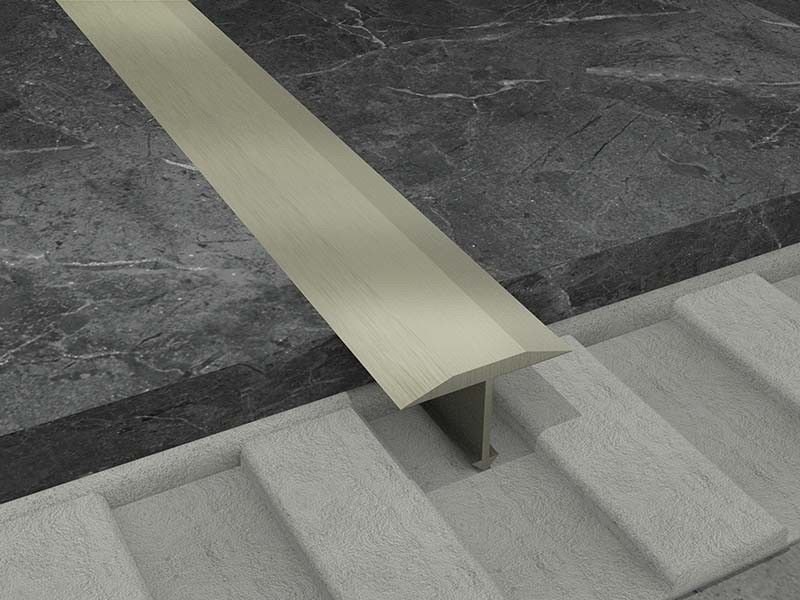 Listwa wykończeniowa w kształcie litery T ze stali nierdzewnej o grubości 6 mm Finish