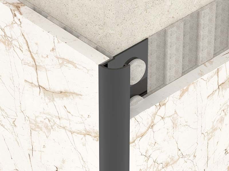 Okrągłe wykończenie z jasnego metalu 0,6 mm ze stali nierdzewnej do okrągłego kąta
