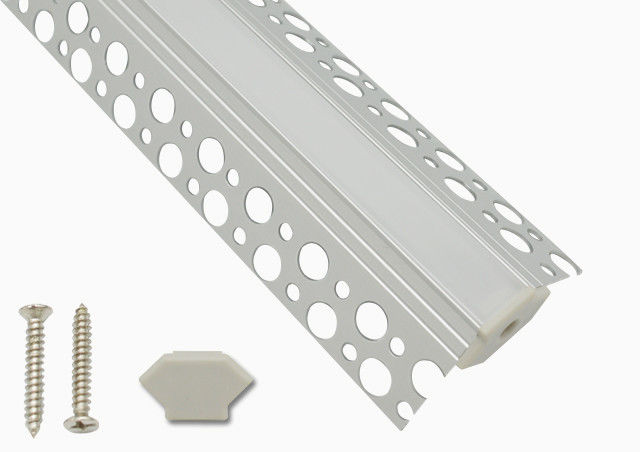 Recessed Aluminium LED Profile For Led Strips Lighting With Spring Clip