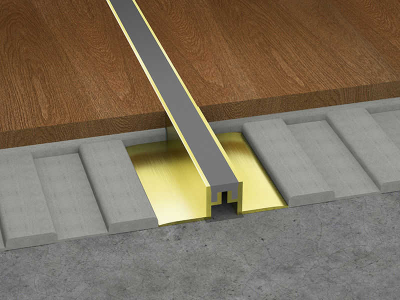 Aluminum Extrusion Profile Floor Movement Joint Interior Decoration