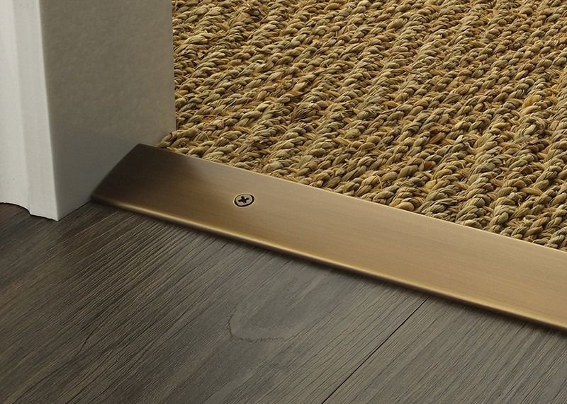 Hotelowa dekoracja dywanowa Aluminiowa wykładzina dywanowa Paski przejściowe do dywanów podłogowych