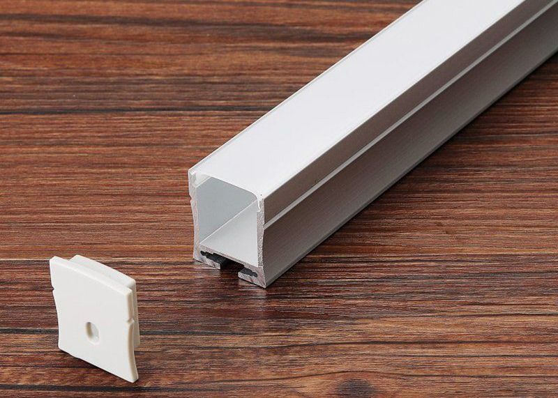 2,7-metrowe aluminiowe profile led do montażu na ścianie do lamp taśmowych z czujnikiem dotykowym