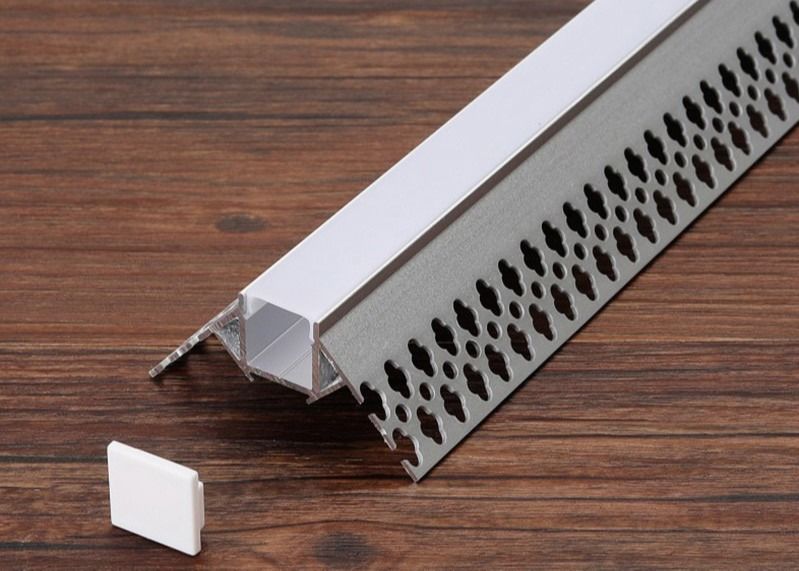 Taśmy Led Oświetlenie Wpuszczany profil aluminiowy LED ze sprężynowym klipsem