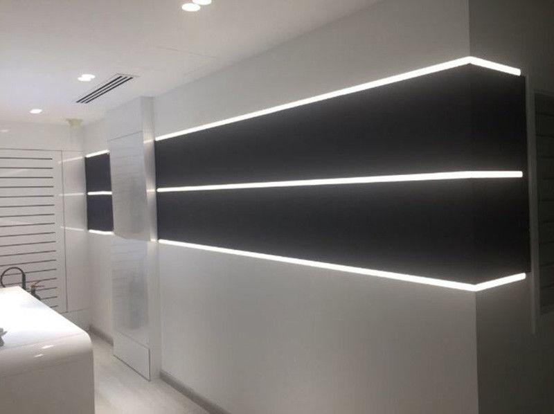 Polished 2m Aluminum LED Profiles For Furniture Glass Cabinet