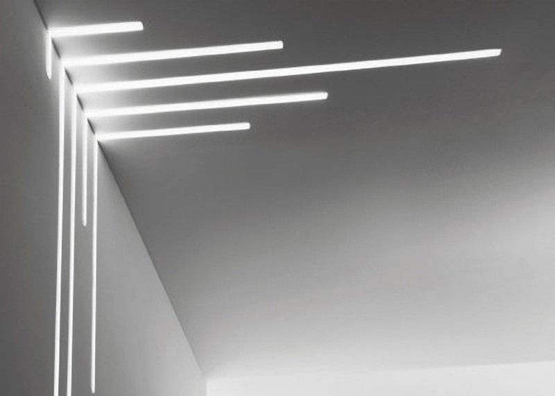 Polished 2m Aluminum LED Profiles For Furniture Glass Cabinet