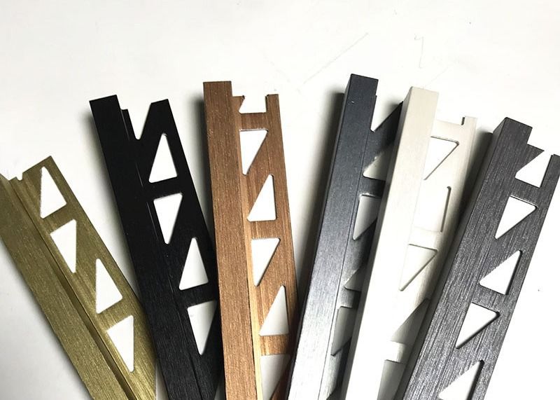 Aluminiowe listwy wykończeniowe krawędzi do narożnego profilu aluminiowego do wyciskania płytek