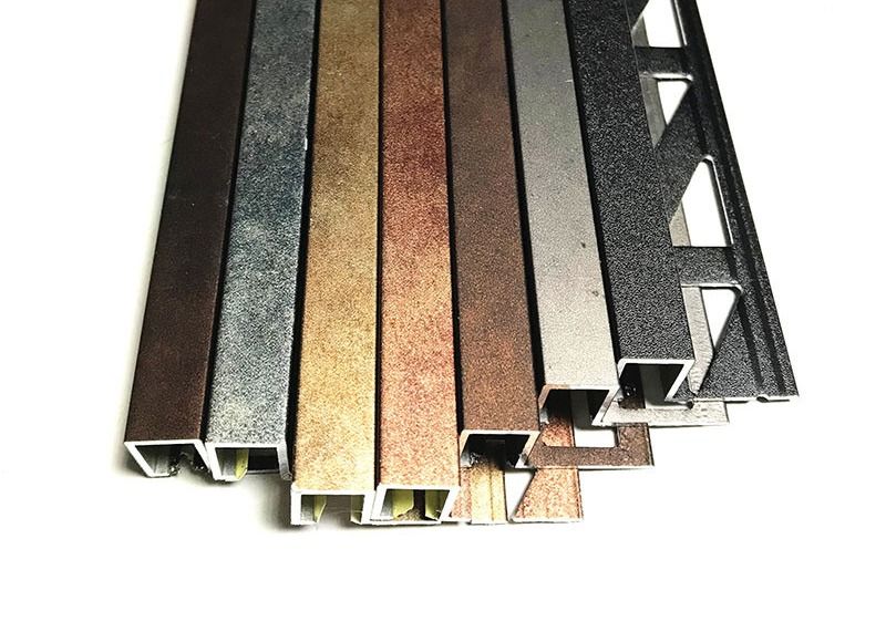 Aluminiowe listwy wykończeniowe krawędzi do narożnego profilu aluminiowego do wyciskania płytek