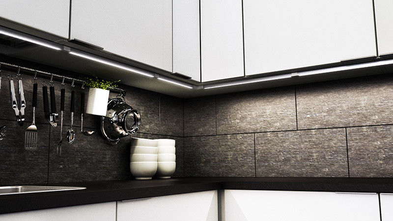 Szeroki montaż Slim Led Strip Aluminiowy profil 1,8m Oświetlenie szafki