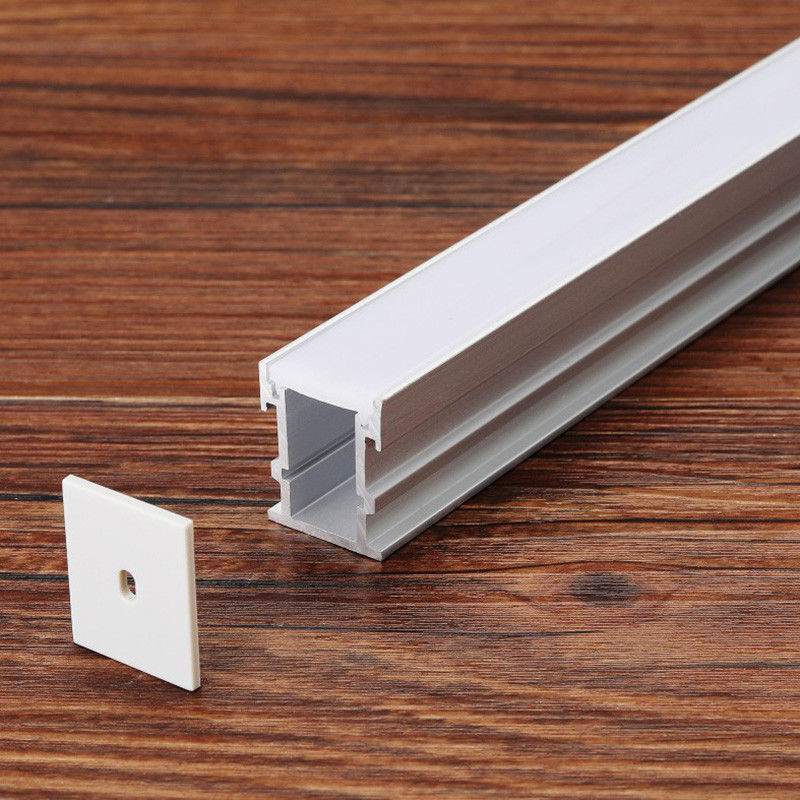 Extrusion Black 30 Degree Angle Shape Aluminum LED Profiles 1m