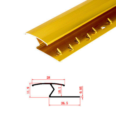 Aluminiowa listwa krawędziowa z metalowego dywanu Próg drzwi przejściowych 10 mm