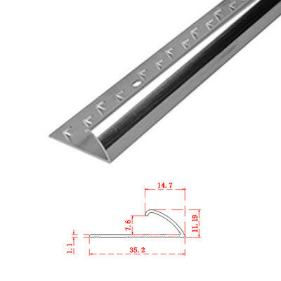 Aluminiowa listwa krawędziowa z metalowego dywanu Próg drzwi przejściowych 10 mm