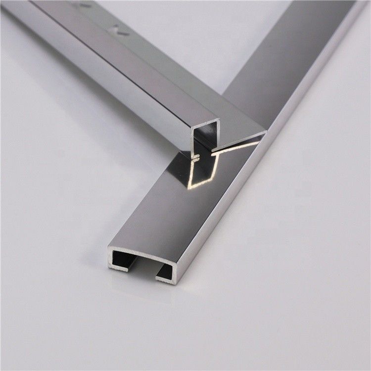 25mm aluminiowe wykończenie płytek Polerowane aluminiowe narożne wykończenie płytek