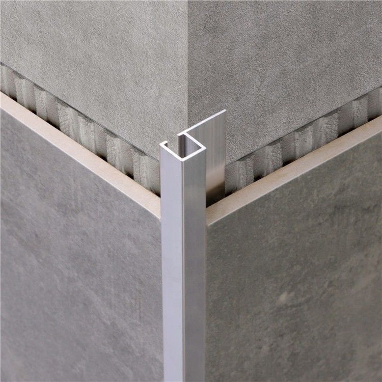 25mm aluminiowe wykończenie płytek Polerowane aluminiowe narożne wykończenie płytek