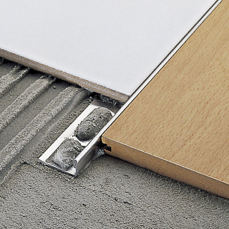 Narożnik ceramiczny Aluminiowy kanał T Kwadrantowa płytka ze stali nierdzewnej 2,7 m