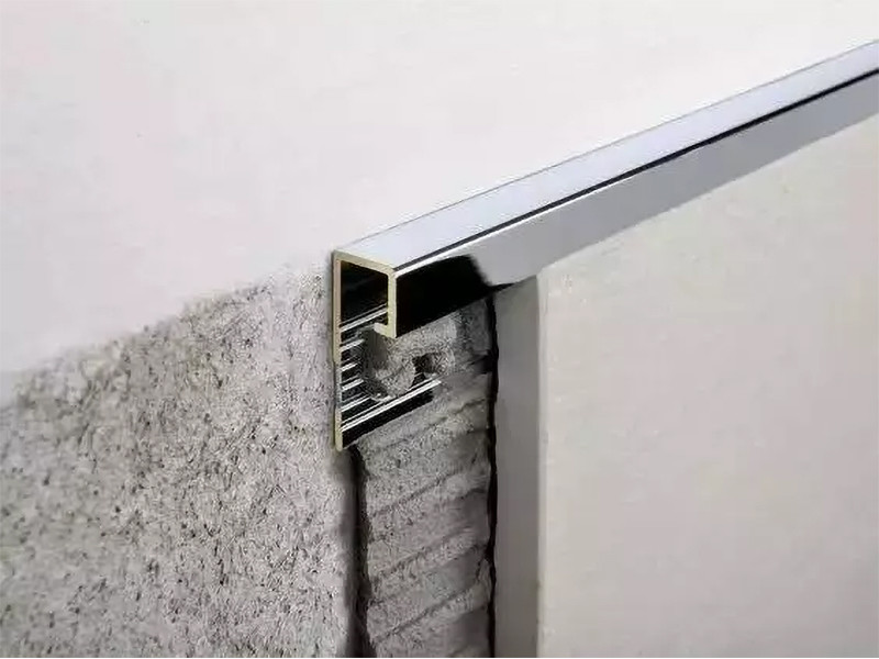 Aluminum Alloy Tile Edge Trim Metal Finishing strips wall tile decoration