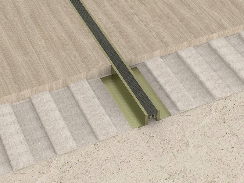 Aluminum Extrusion Profile Floor Movement Joint Interior Decoration