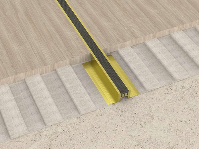 Aluminum Extrusion Profile Floor Movement Joint Interior Decoration